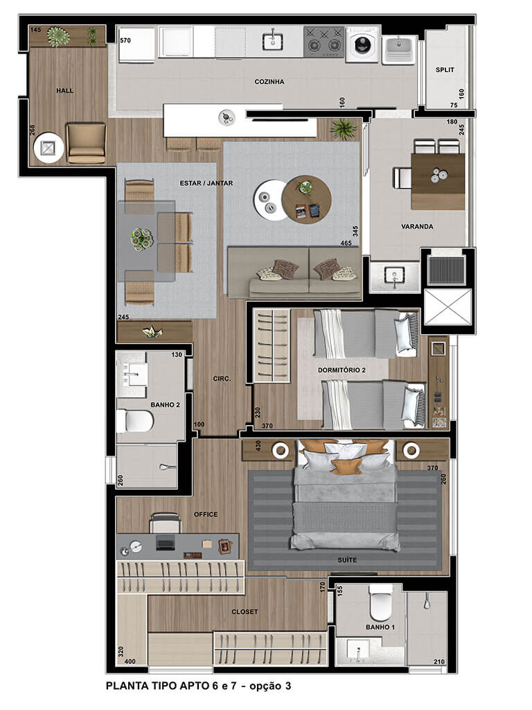 Apartamento que casa com o seu estilo de vida é o que todo mundo quer