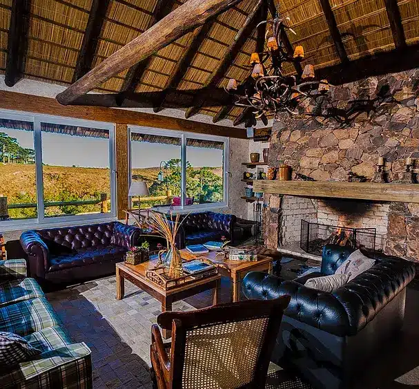 sala de cabana de Glamping