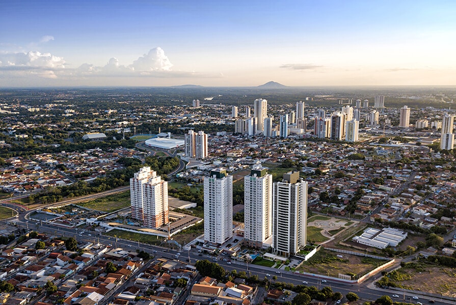 imagem aérea do prédio urbanit