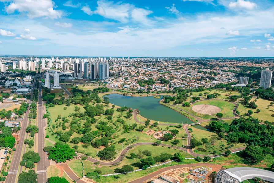 imagem aérea de campo grande cidades grandes