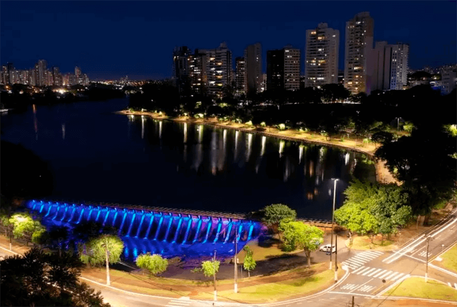 imagem noturna de londrina cidade grande