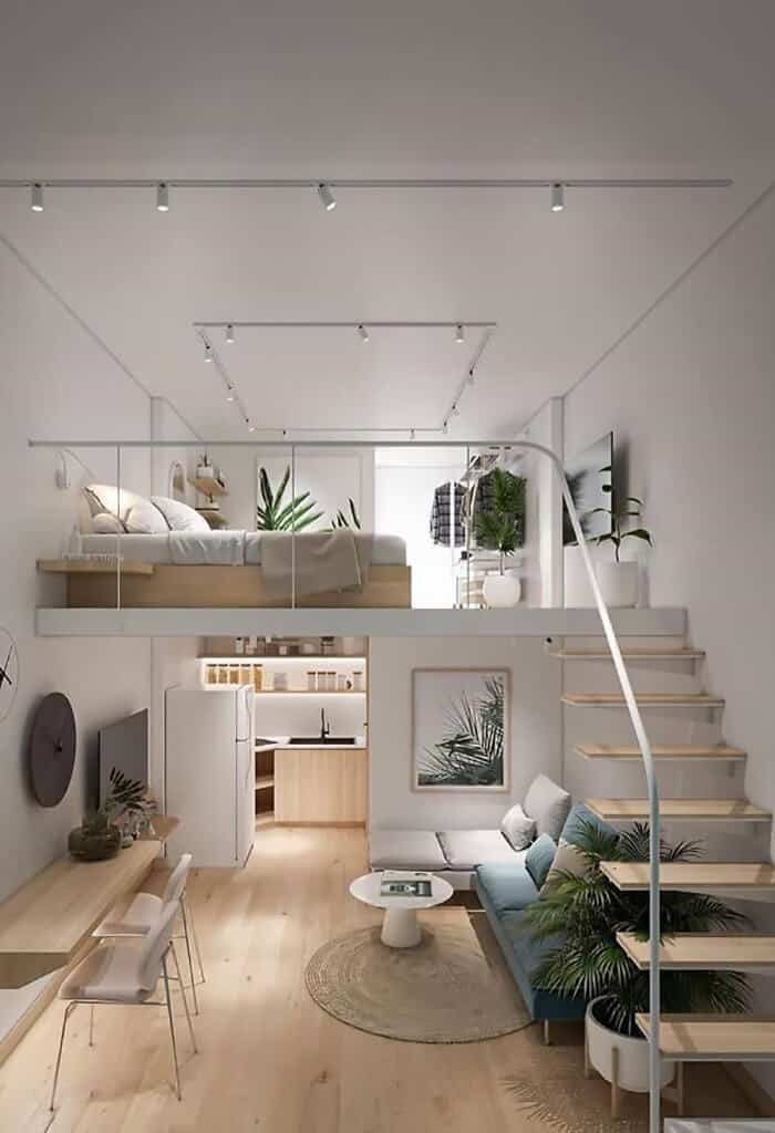 loft em tons neutros