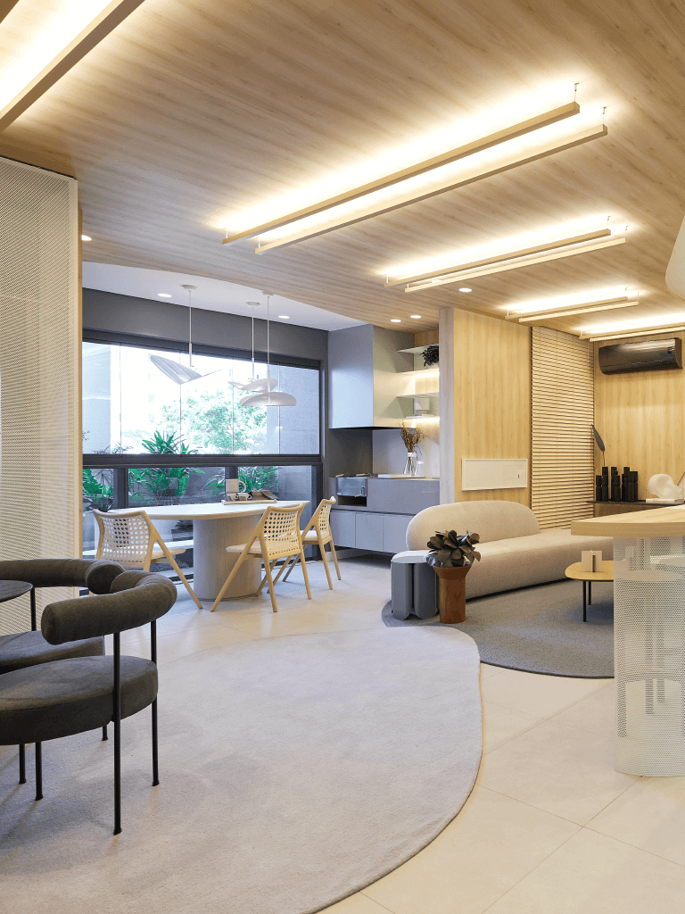 Apartamento de 84 m² do Wood é refúgio privativo para uma vida leve e fluida