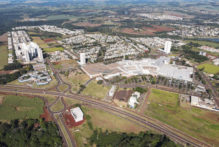 Vista aérea da Avenida Maria Alves