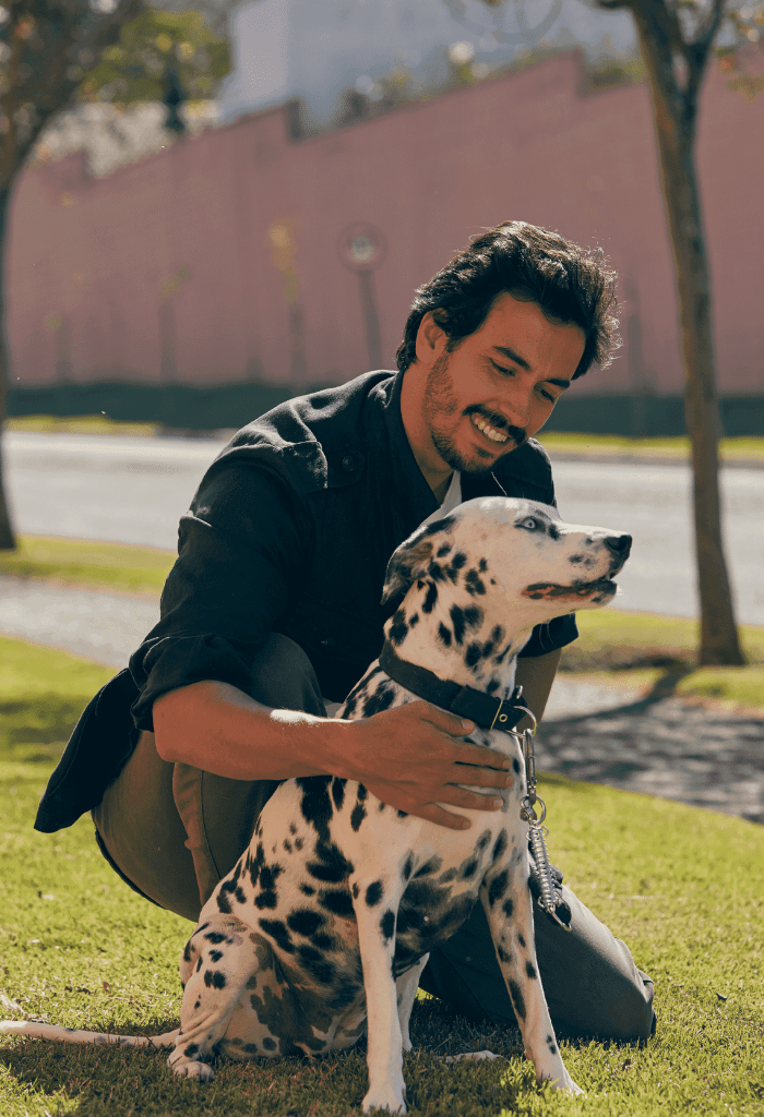 Homem e seu cachorro