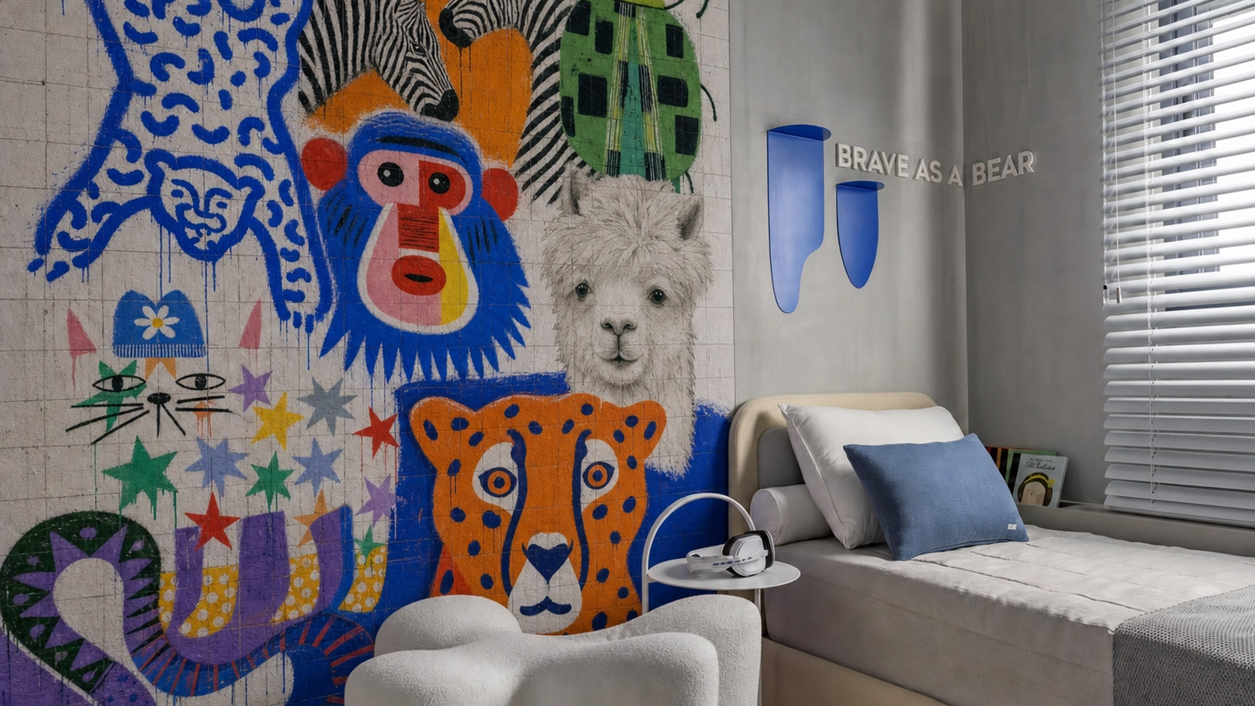 Grafite no quarto: estilos, ideias simples e como aplicar passo a passo