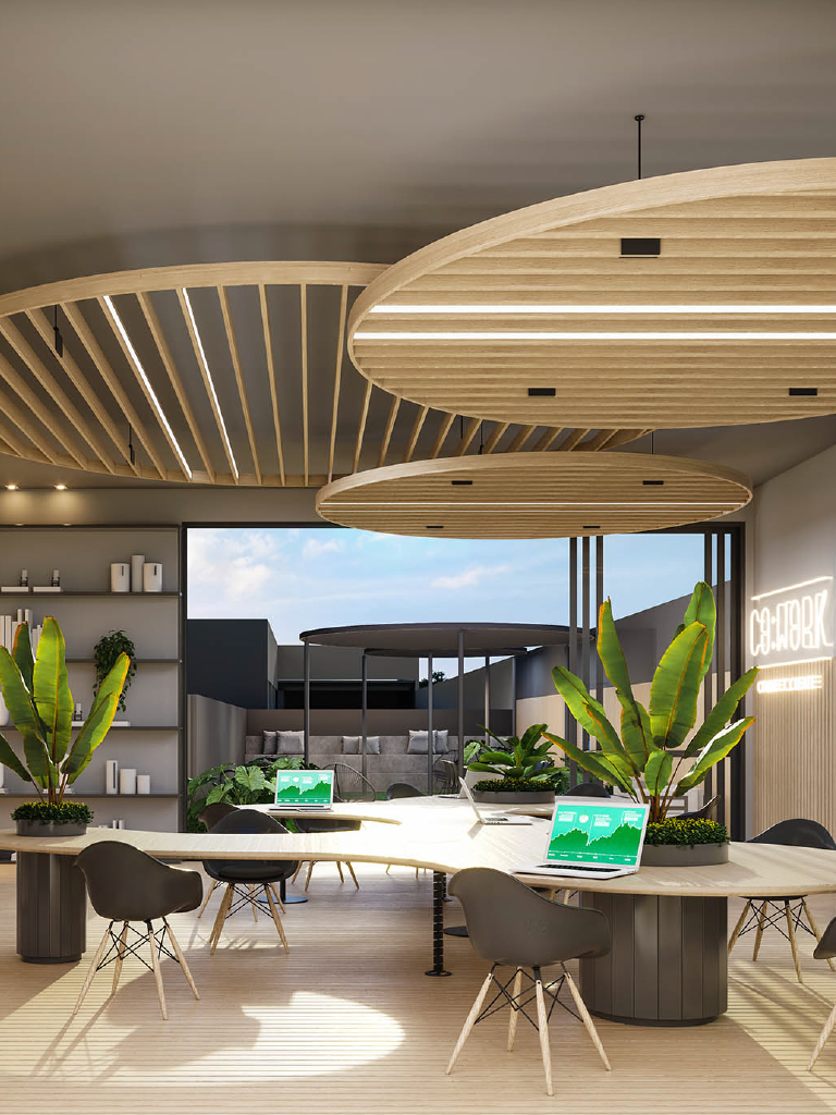 Praticidade, estilo e inovação nos coworkings dos projetos da Vanguard Londrina